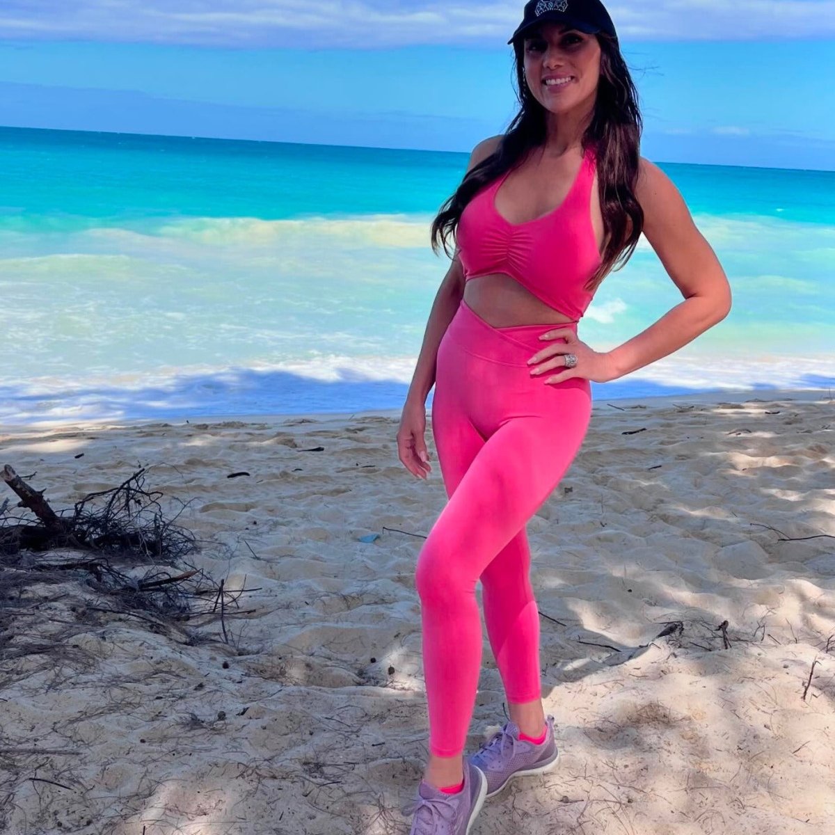 Midrise Sculpt Leggings Rockstar Peach